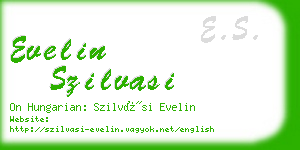 evelin szilvasi business card